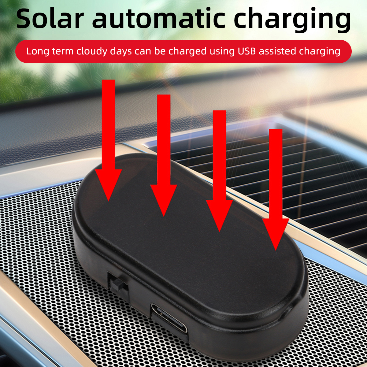 Car Mini LED Solar Warning Lig - Lighting Interior Decor 리뷰 및 가격