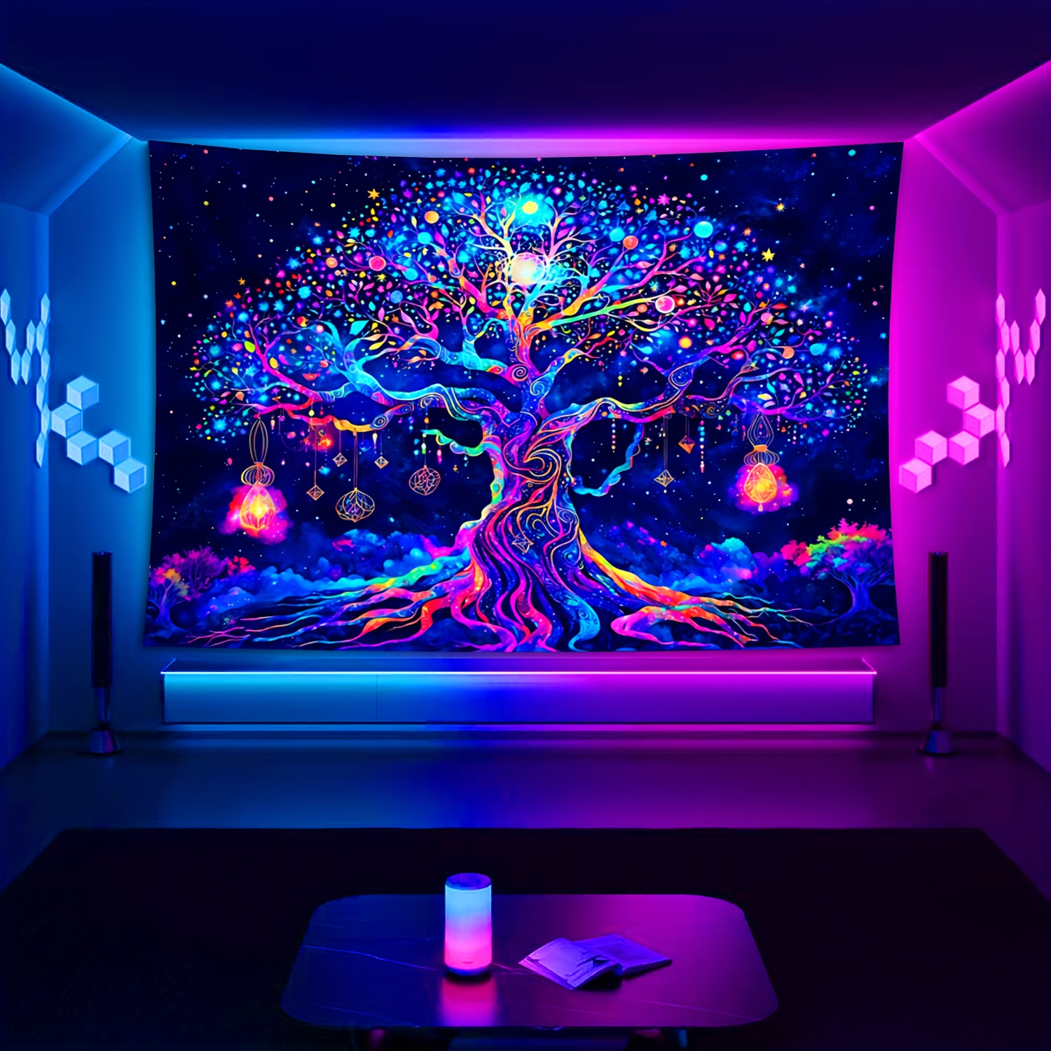 VIKAMA Black Light Tree of Lif - Wall Decor Lighting Tree 리뷰 및 가격