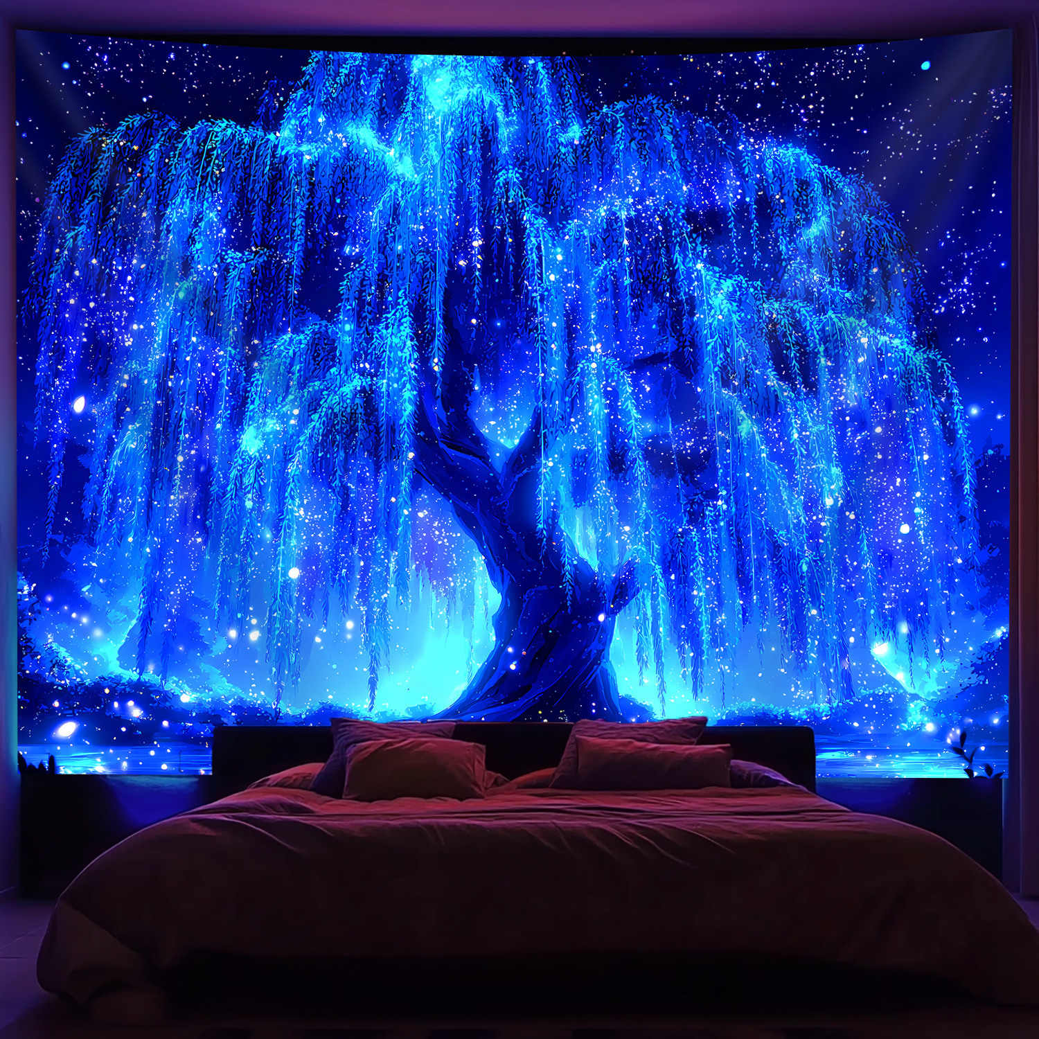 VIKAMA Black Light Tree of Lif - Wall Decor Lighting Tree 리뷰 및 가격