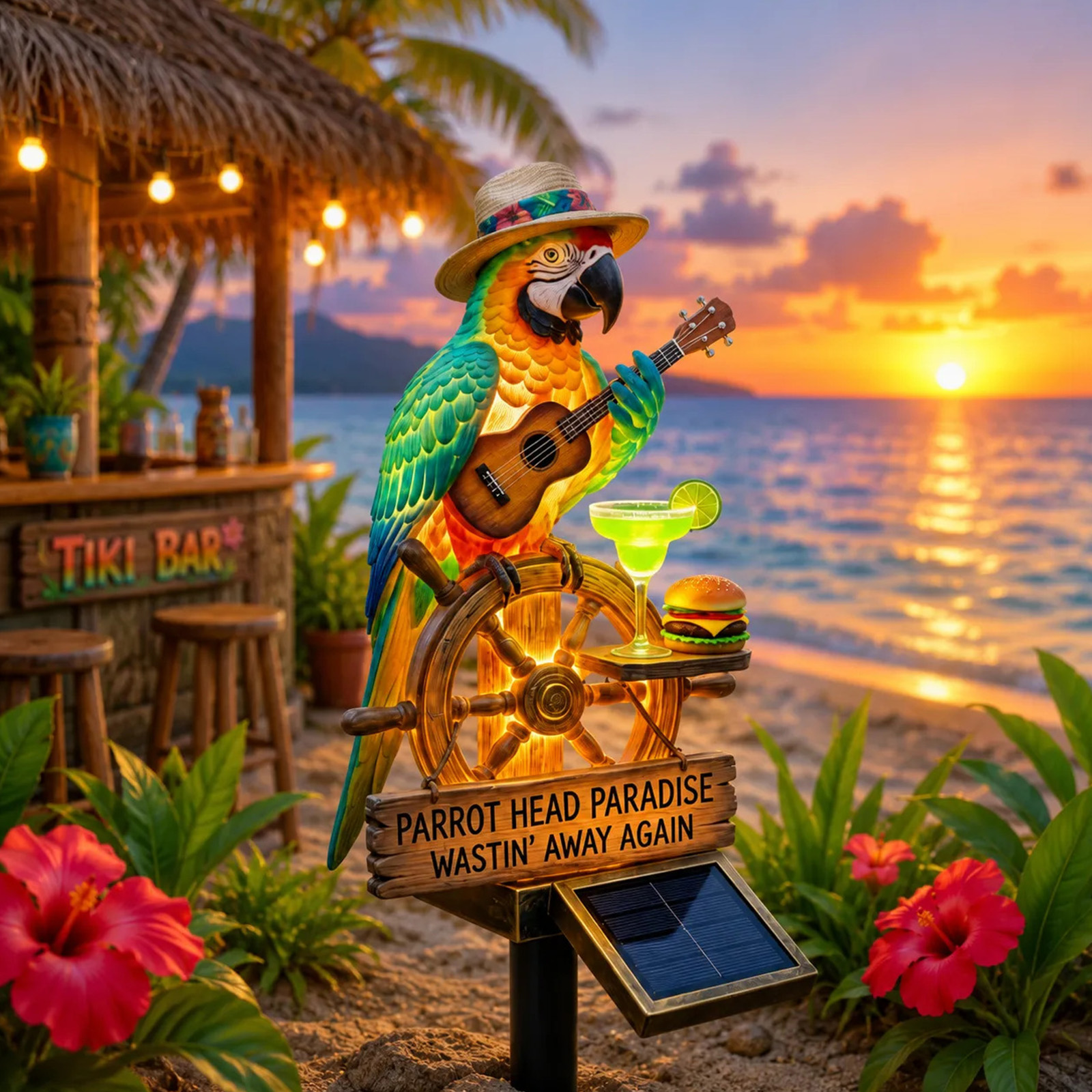 Solar-Powered Parrot Garden Li - Yard Lighting Decor 리뷰 및 가격