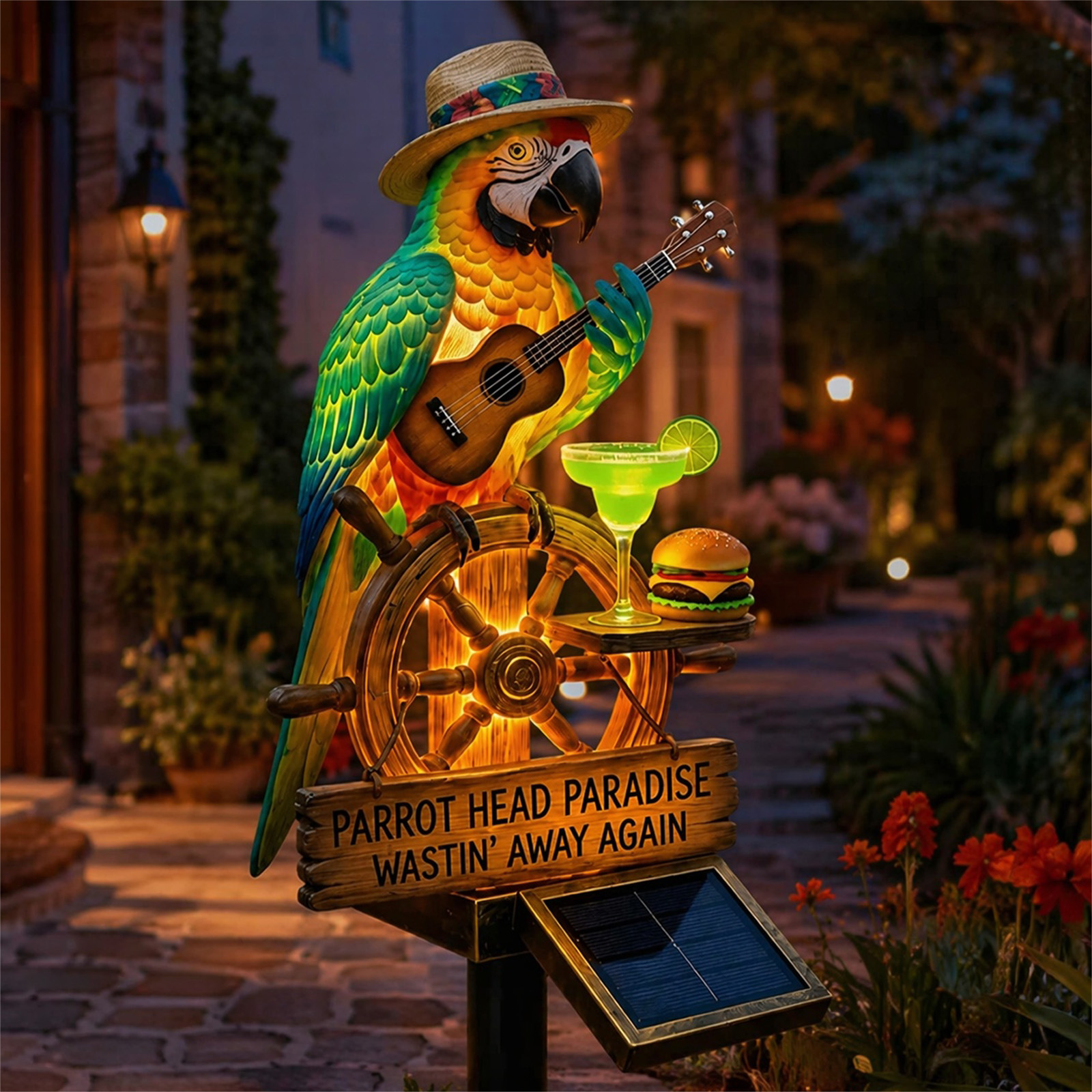 Solar-Powered Parrot Garden Li - Yard Lighting Decor 리뷰 및 가격