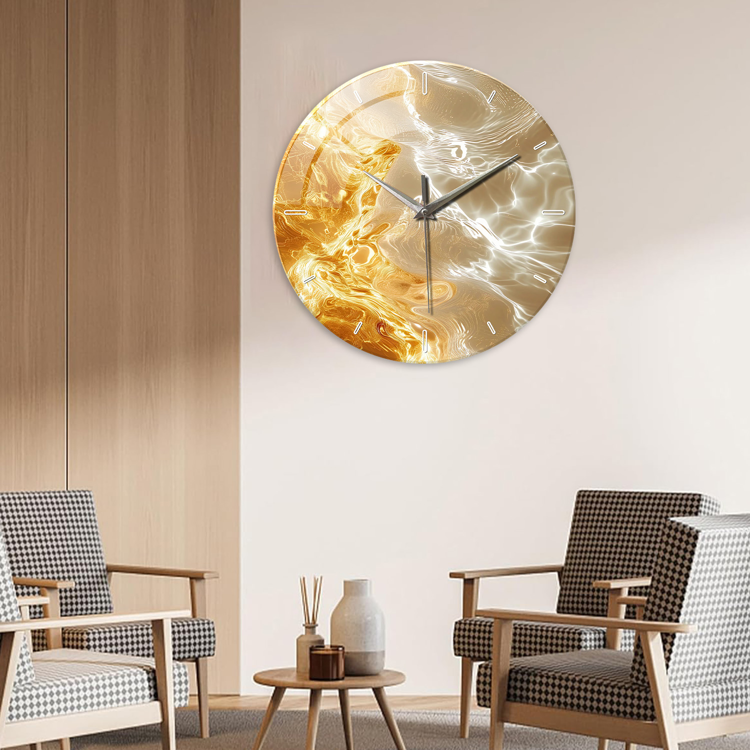 1pc glass wall clock, modern l - Lighting Home Decor Wall Clocks 리뷰 및 가격