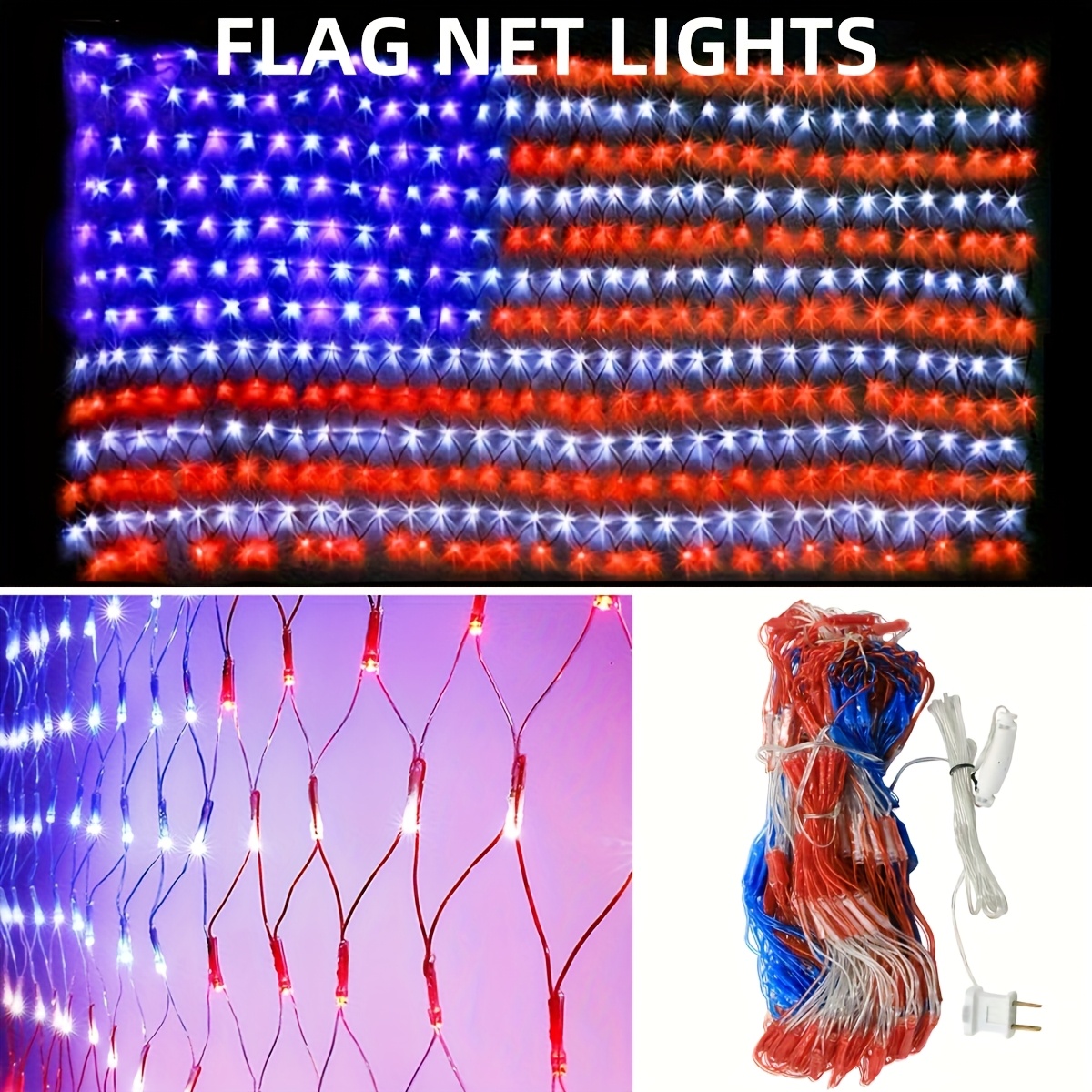 American Flag Net Light, 420 L - Yard Lighting Decor 리뷰 및 가격