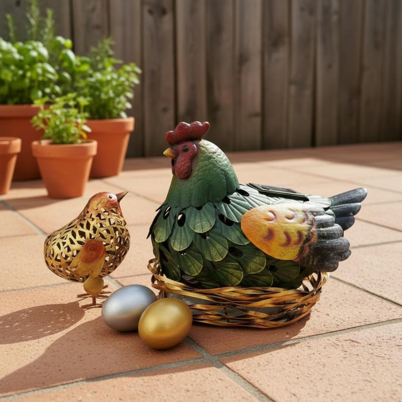 Solar Lantern Chicken Statue O - Yard Lighting Decor 리뷰 및 가격