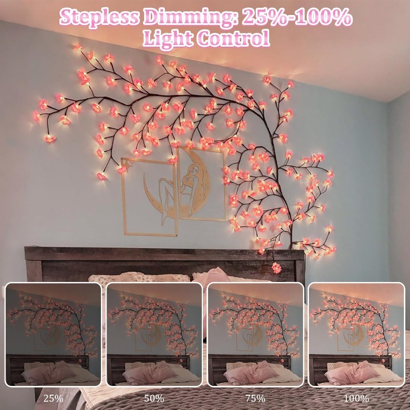 LED Cherry Blossom Tree Branch - Wall Decor Lighting Tree 리뷰 및 가격