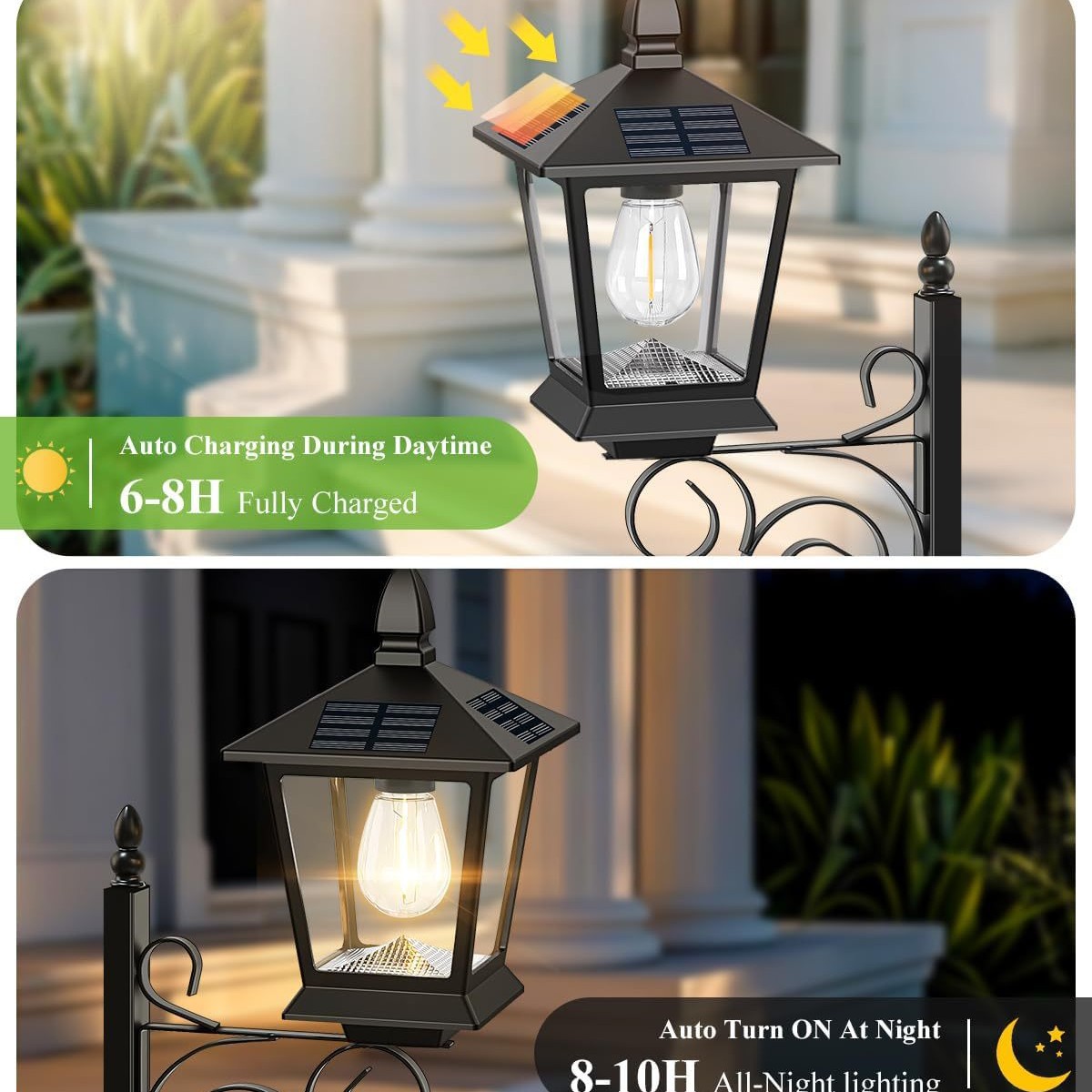 2 in 1 Solar Planter Lamp Wate - Wall Decor Lighting 리뷰 및 가격