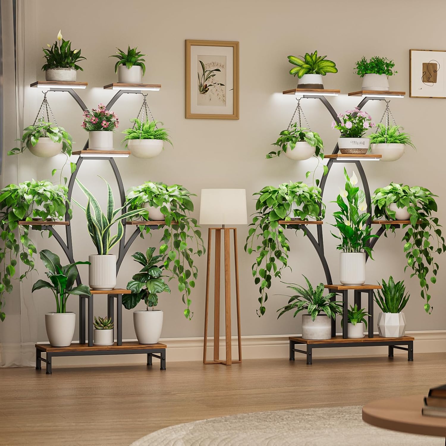 7-Tier Corner Plant Stand with - Lighting Home Decor Products 리뷰 및 가격