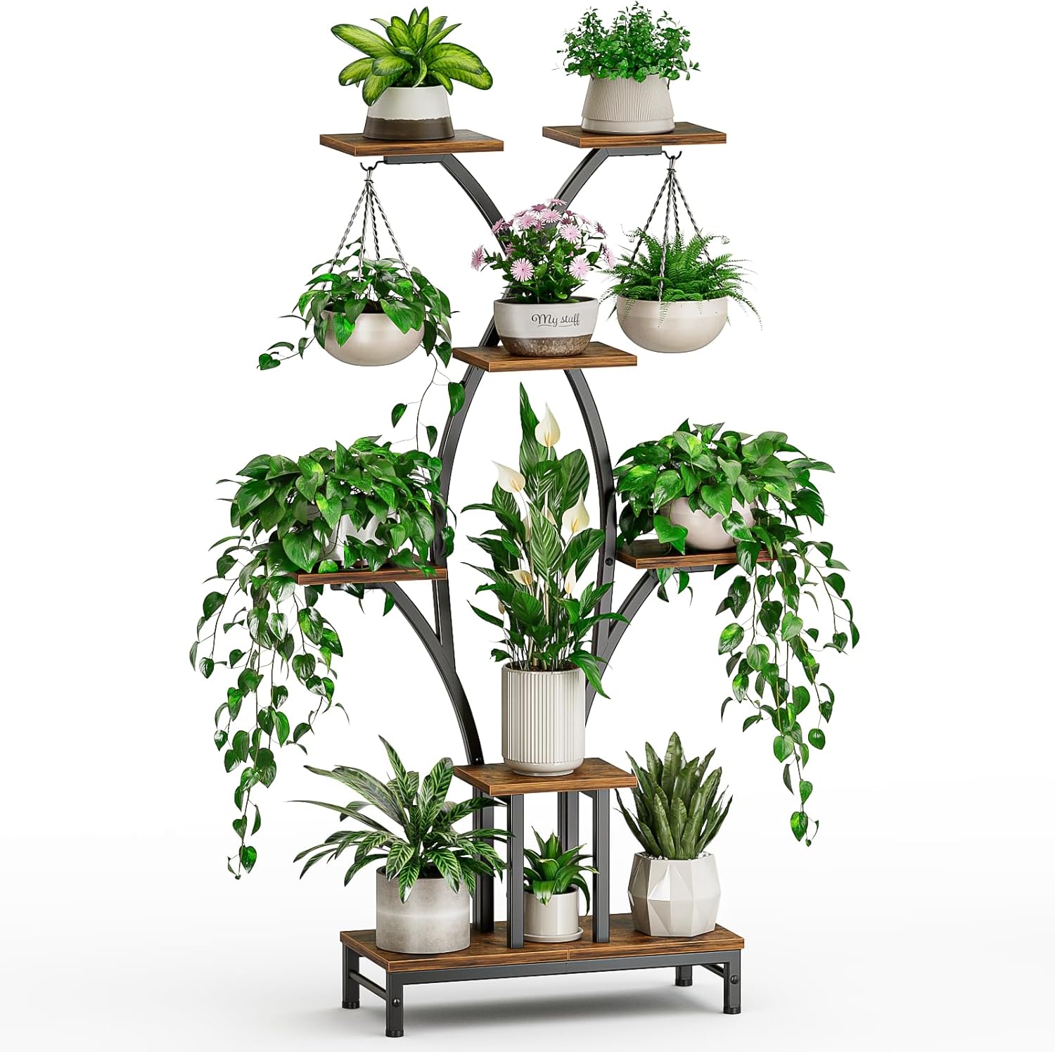 7-Tier Corner Plant Stand with - Lighting Home Decor Products 리뷰 및 가격