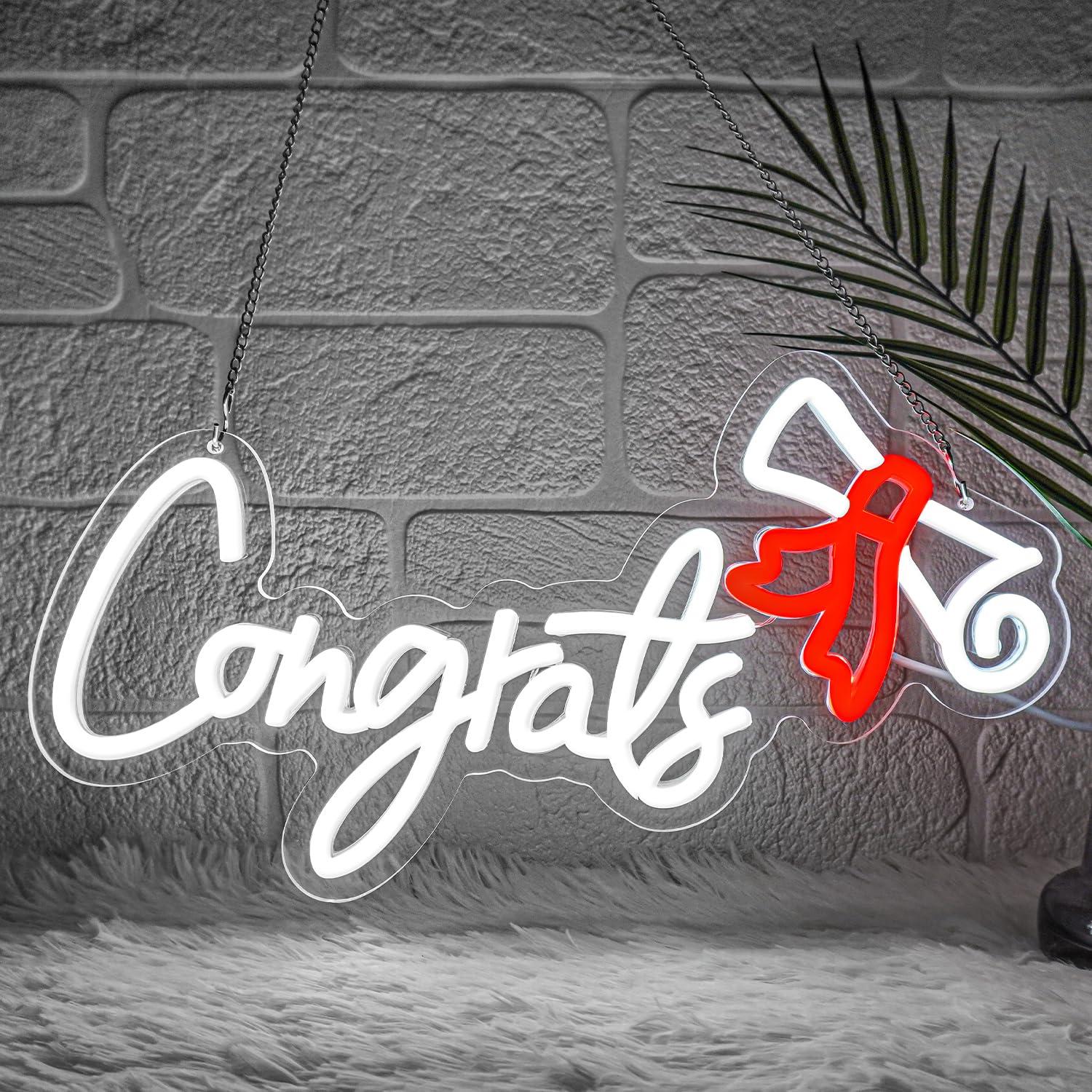 Congrats Graduation Neon Sign  - Wall Decor Lighting 리뷰 및 가격