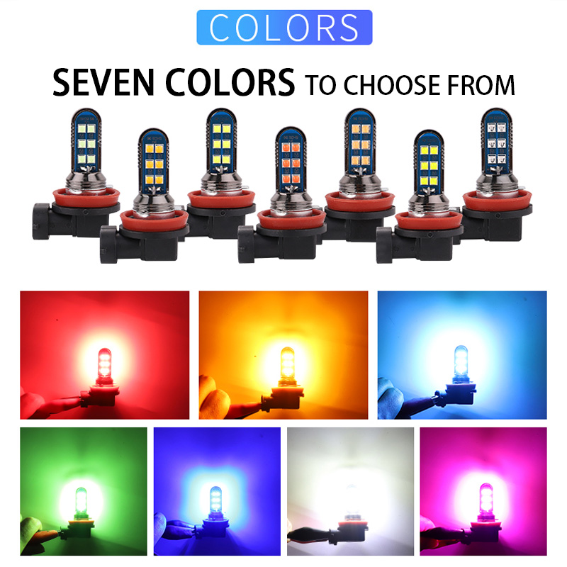 2Pcs 7 Colors Green Orange H7  - Colour Changing Bulb 리뷰 및 가격