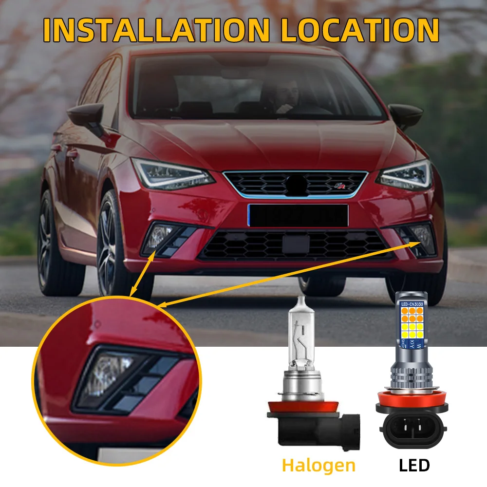 2Pcs For Seat Ibiza MK4 6J 6P  - Colour Changing Bulb 리뷰 및 가격