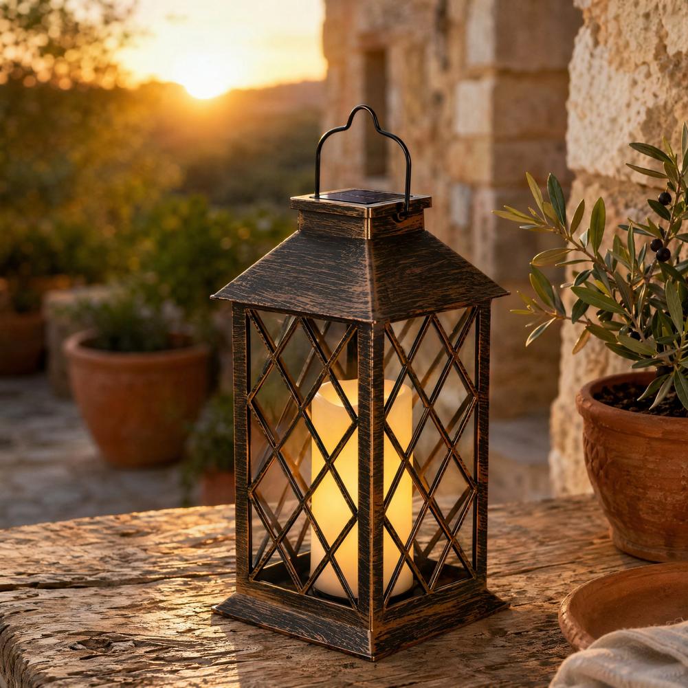 Retro Solar Lantern, Outdoor S - Yard Lighting Decor 리뷰 및 가격