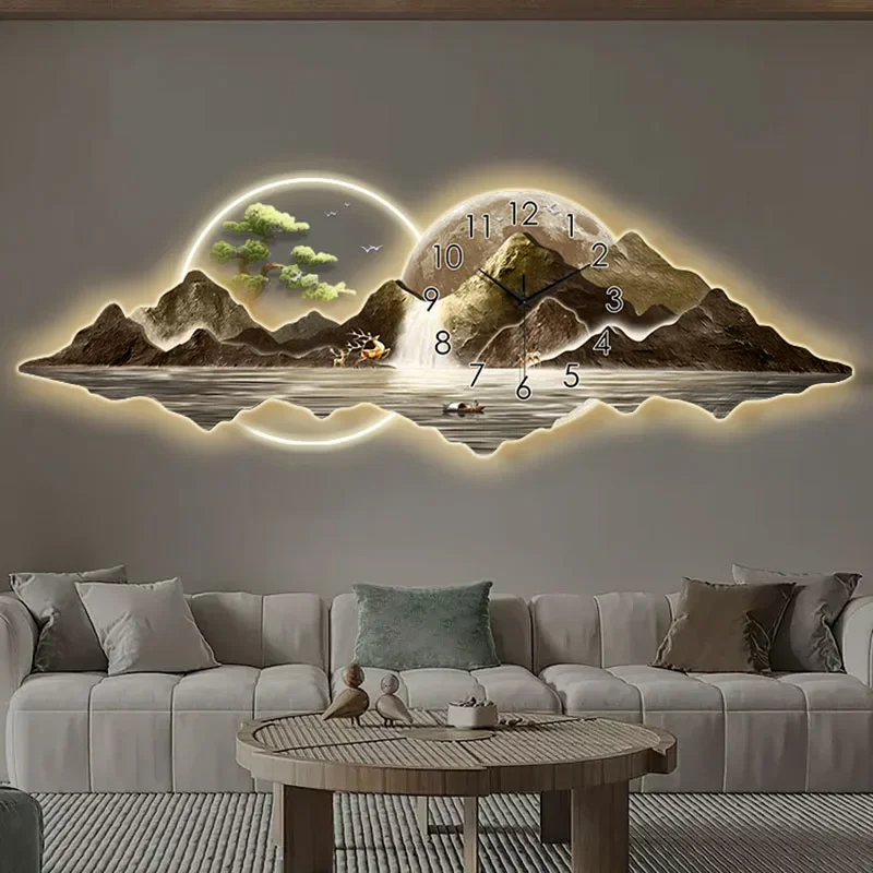 Modern Chinese Painting with C - Lighting Home Decor Wall Clocks 리뷰 및 가격