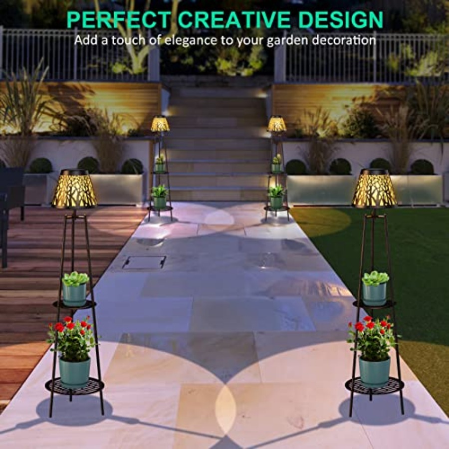 2 Pack Outdoor Solar Floor Lam - Decor Lighting Floor Lamps 리뷰 및 가격