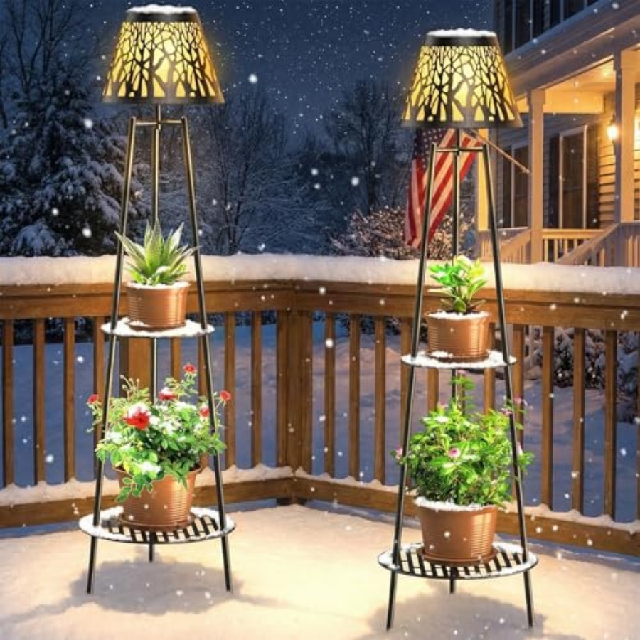 2 Pack Outdoor Solar Floor Lam - Decor Lighting Floor Lamps 리뷰 및 가격