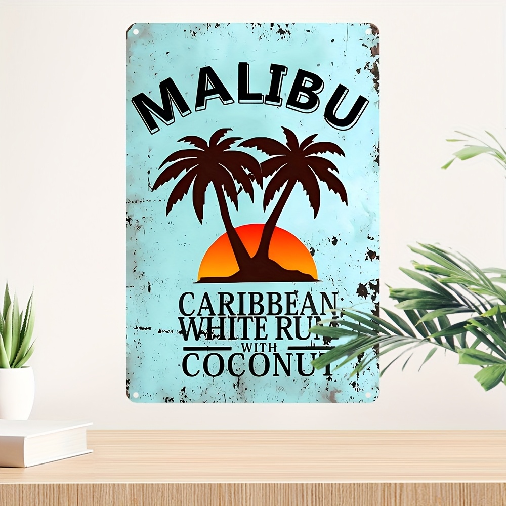 Vintage Malibu Coconut Rum Met - Lighting Metal Wall Decor 리뷰 및 가격