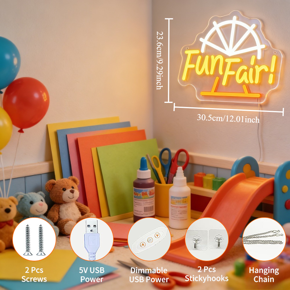 Fun Fair LED Neon Light for Wa - Outdoor Lighting Decor Ideas 리뷰 및 가격