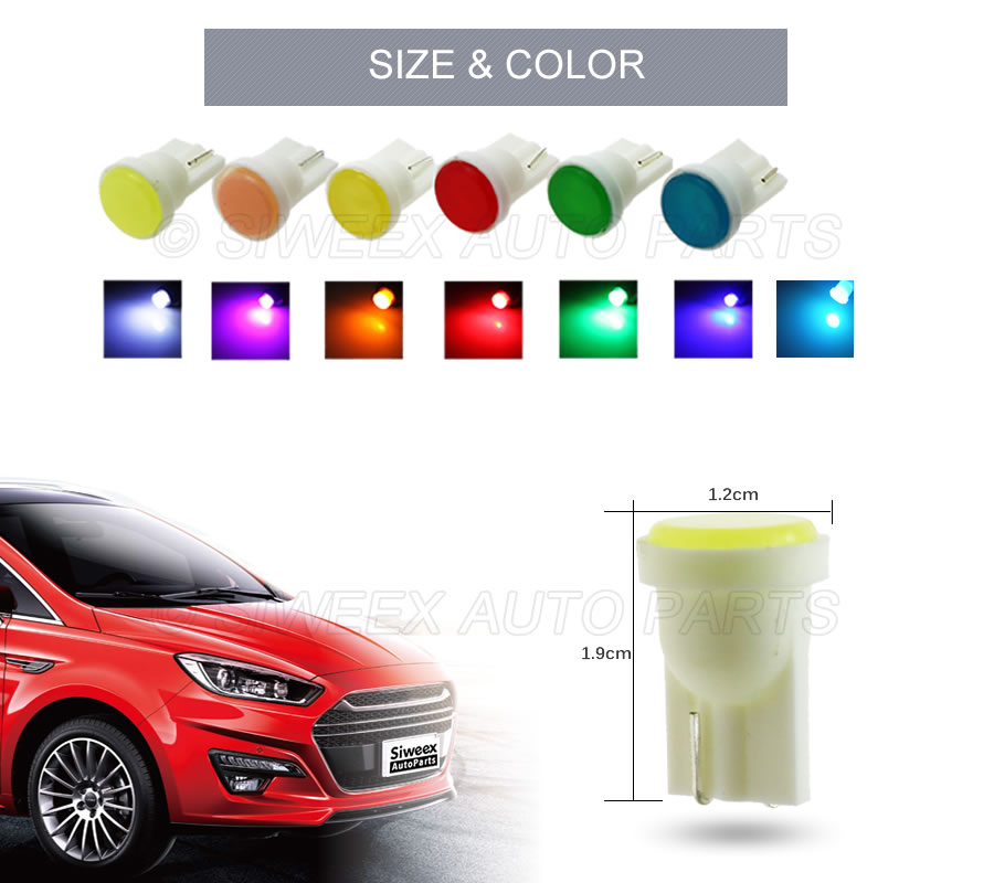 10 Pcs T10 W5W Car Interior LE - Colour Changing Bulb 리뷰 및 가격