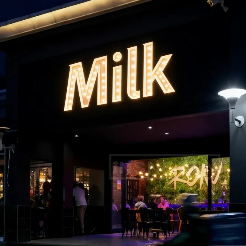Custom Bulb Letters Metal Ligh - Lighting Metal Wall Decor 리뷰 및 가격
