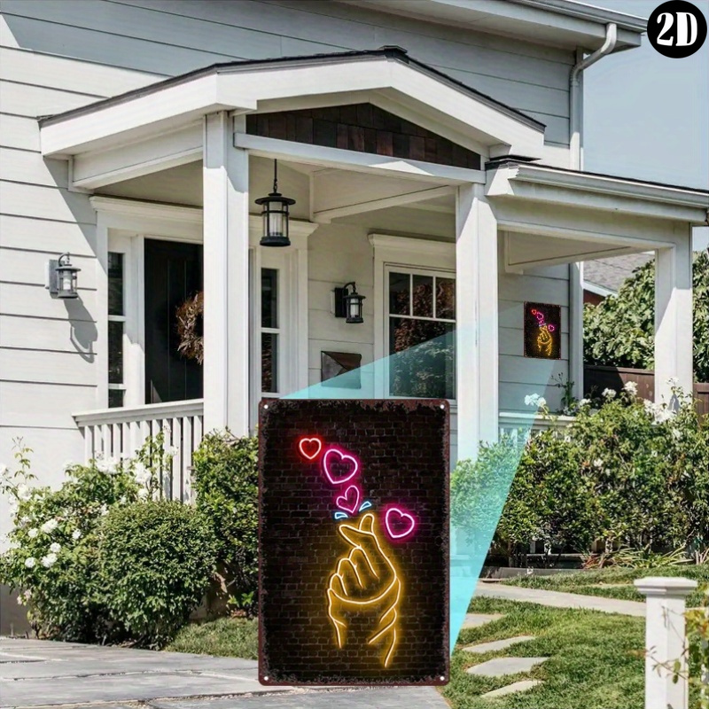 Vintage Metal Tin Sign, Neon‑S - Lighting Metal Wall Decor 리뷰 및 가격