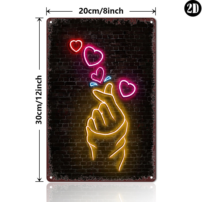 Vintage Metal Tin Sign, Neon‑S - Lighting Metal Wall Decor 리뷰 및 가격
