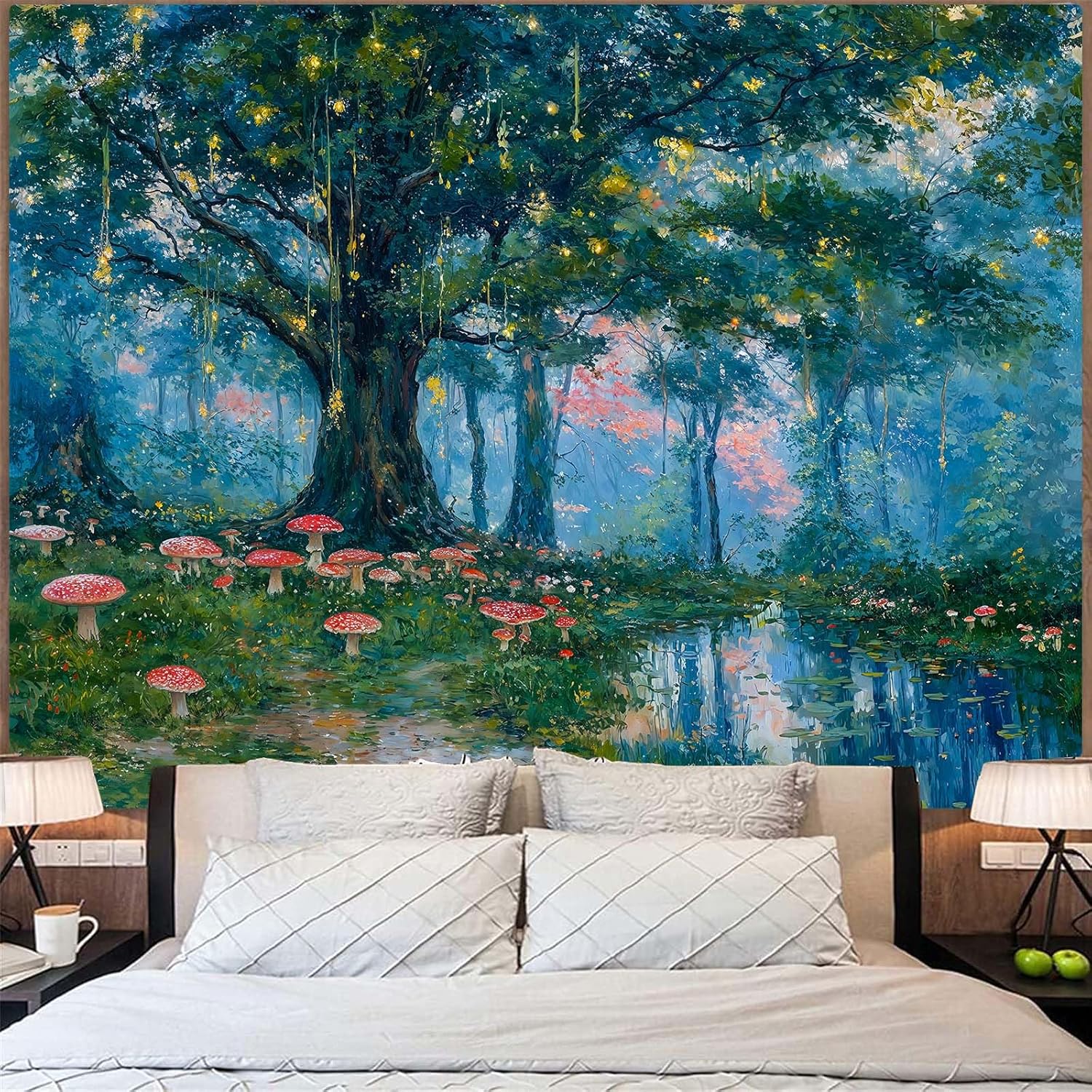 Enchanted Forest Tapestry, Mag - Wall Decor Lighting Tree 리뷰 및 가격