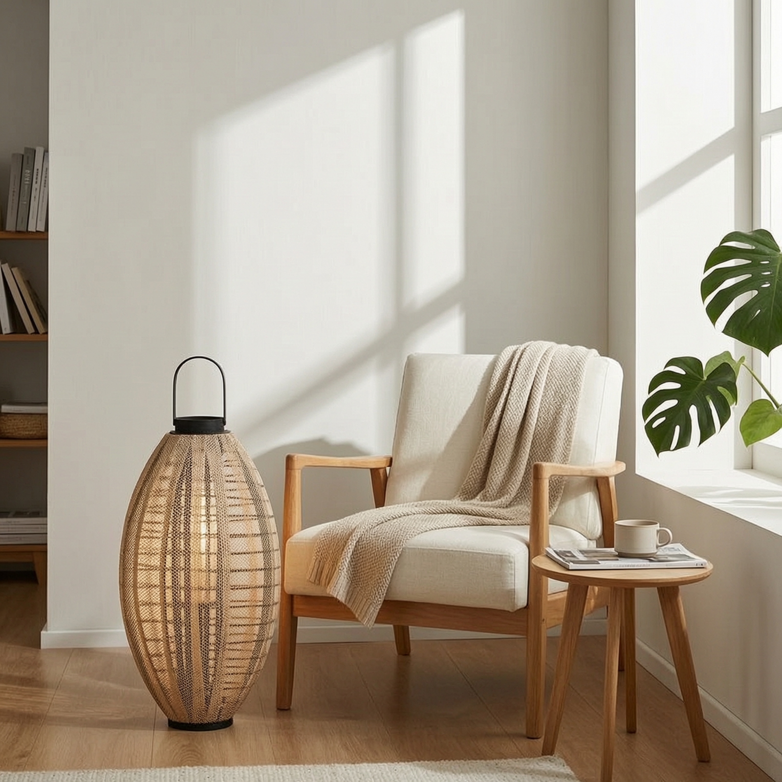 Woven Floor Lantern Decorative - Decor Lighting Floor Lamps 리뷰 및 가격