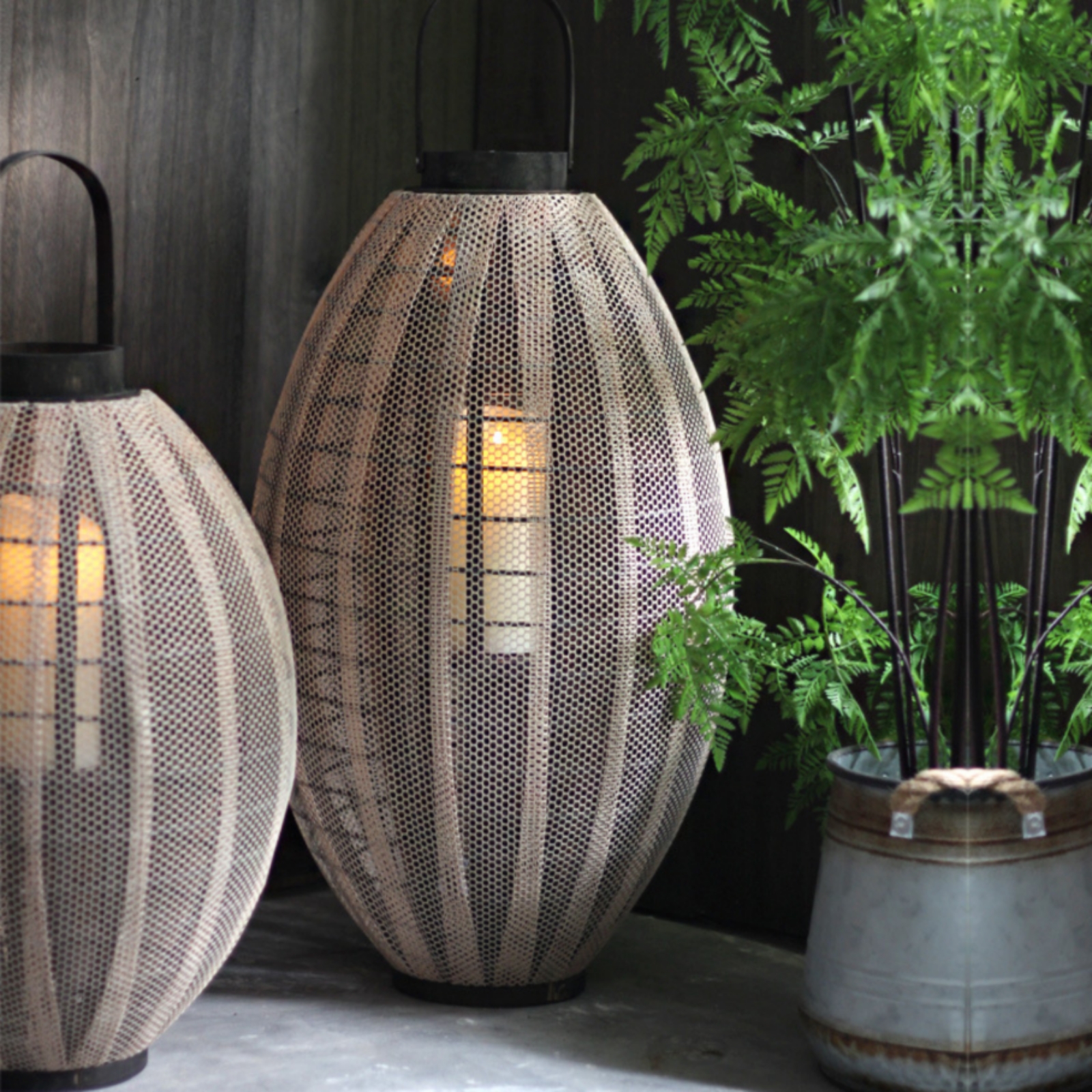 Woven Floor Lantern Decorative - Decor Lighting Floor Lamps 리뷰 및 가격