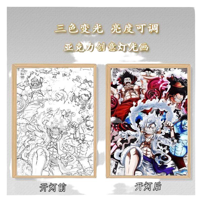 BANDAI One Piece Monkey D. Luf - Lighting Home Decor Products 리뷰 및 가격