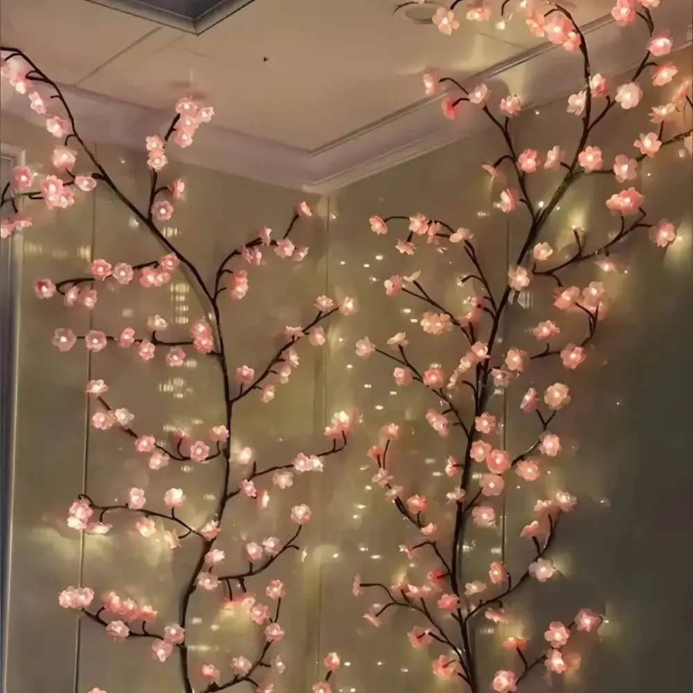 Cherry Blossom Willow Vine Twi - Wall Decor Lighting Tree 리뷰 및 가격