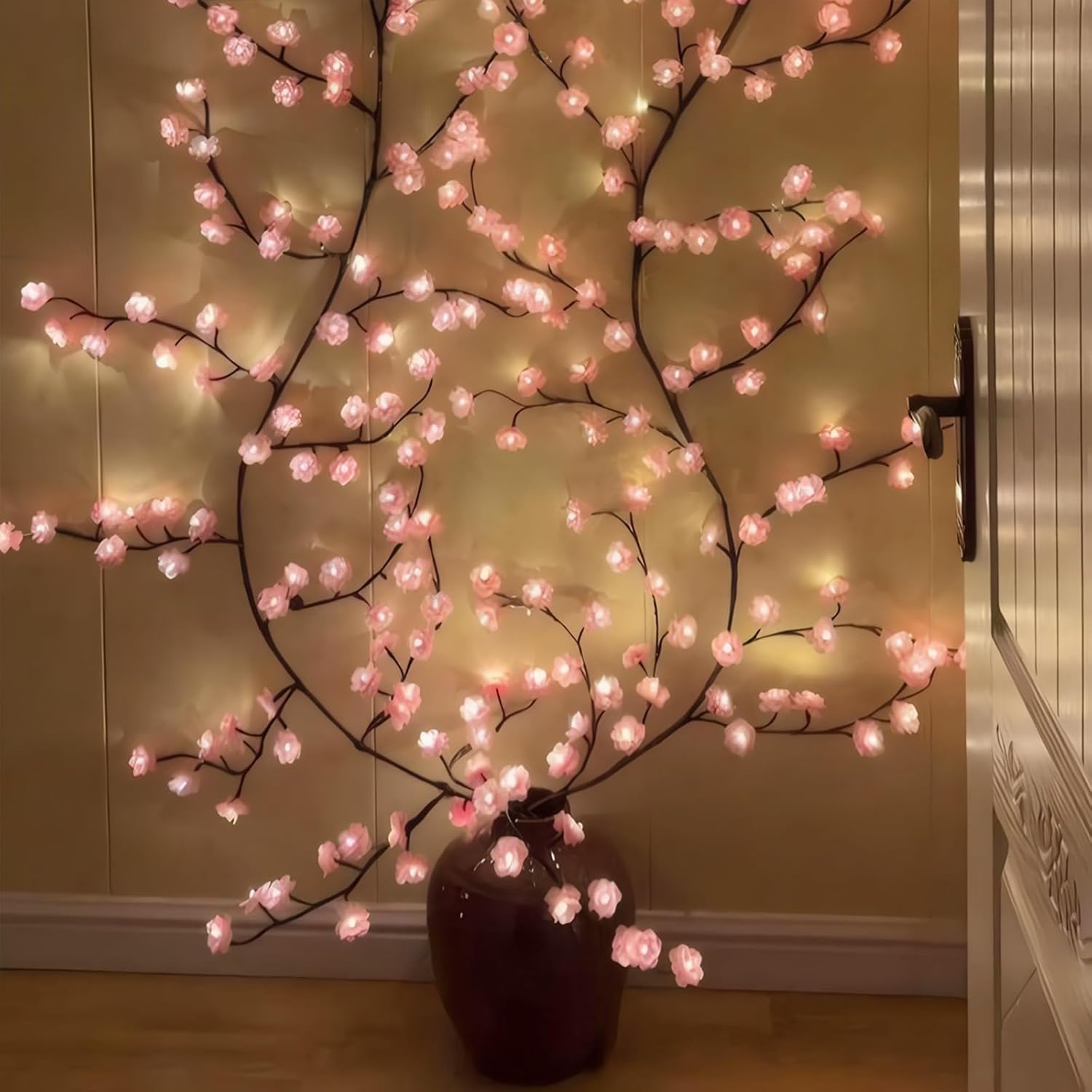 Cherry Blossom Willow Vine Twi - Wall Decor Lighting Tree 리뷰 및 가격