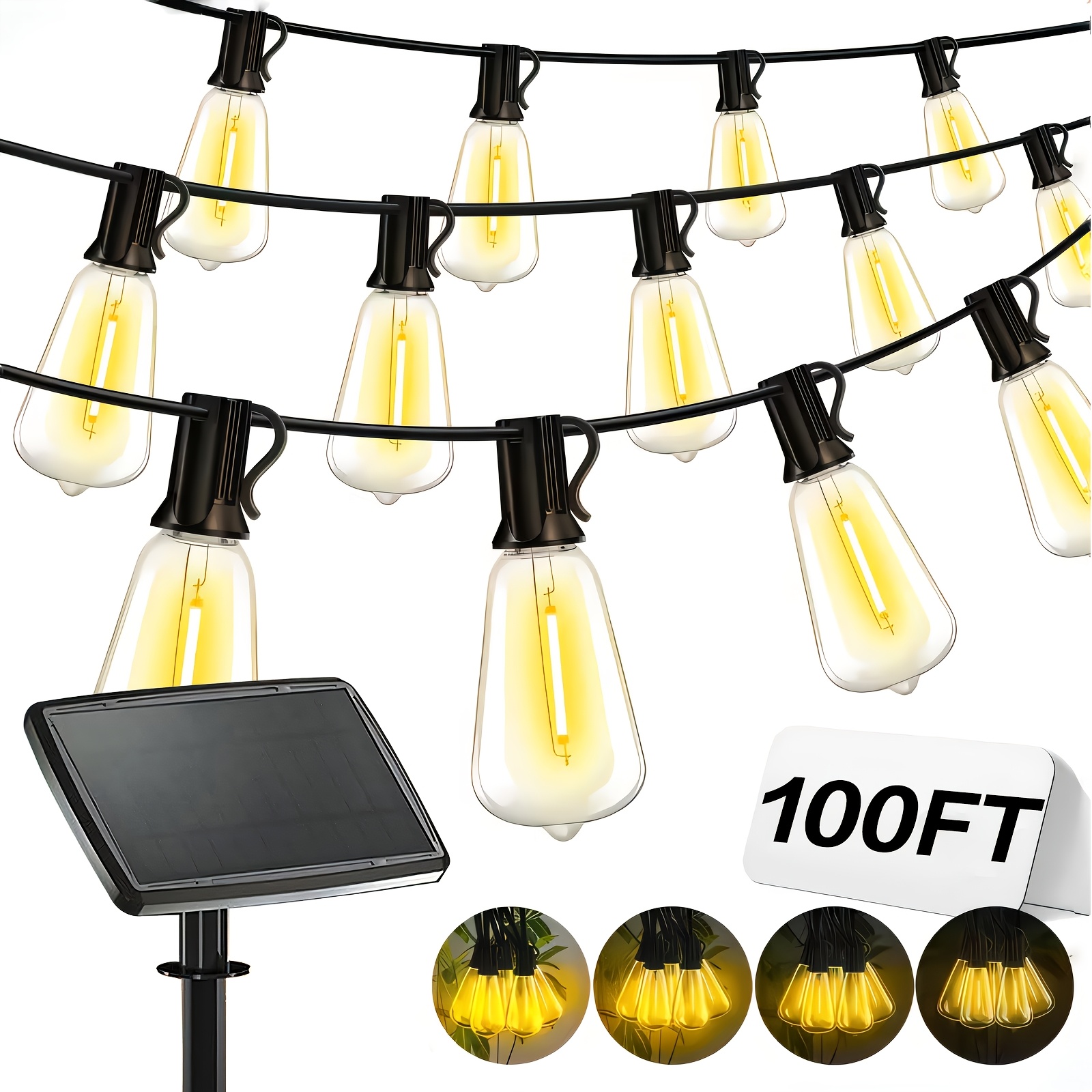 Solar Lights Outdoor, 100ft Pa - Yard Lighting Decor 리뷰 및 가격
