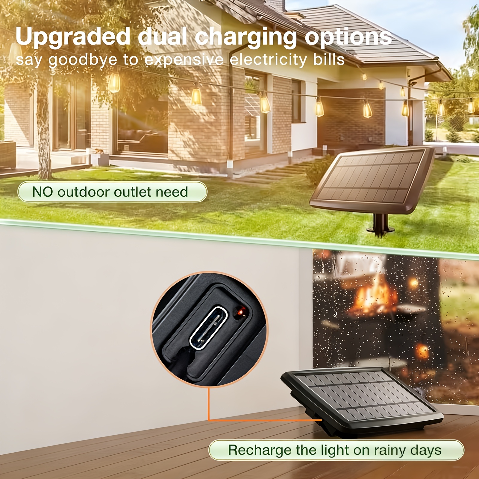 Solar Lights Outdoor, 100ft Pa - Yard Lighting Decor 리뷰 및 가격