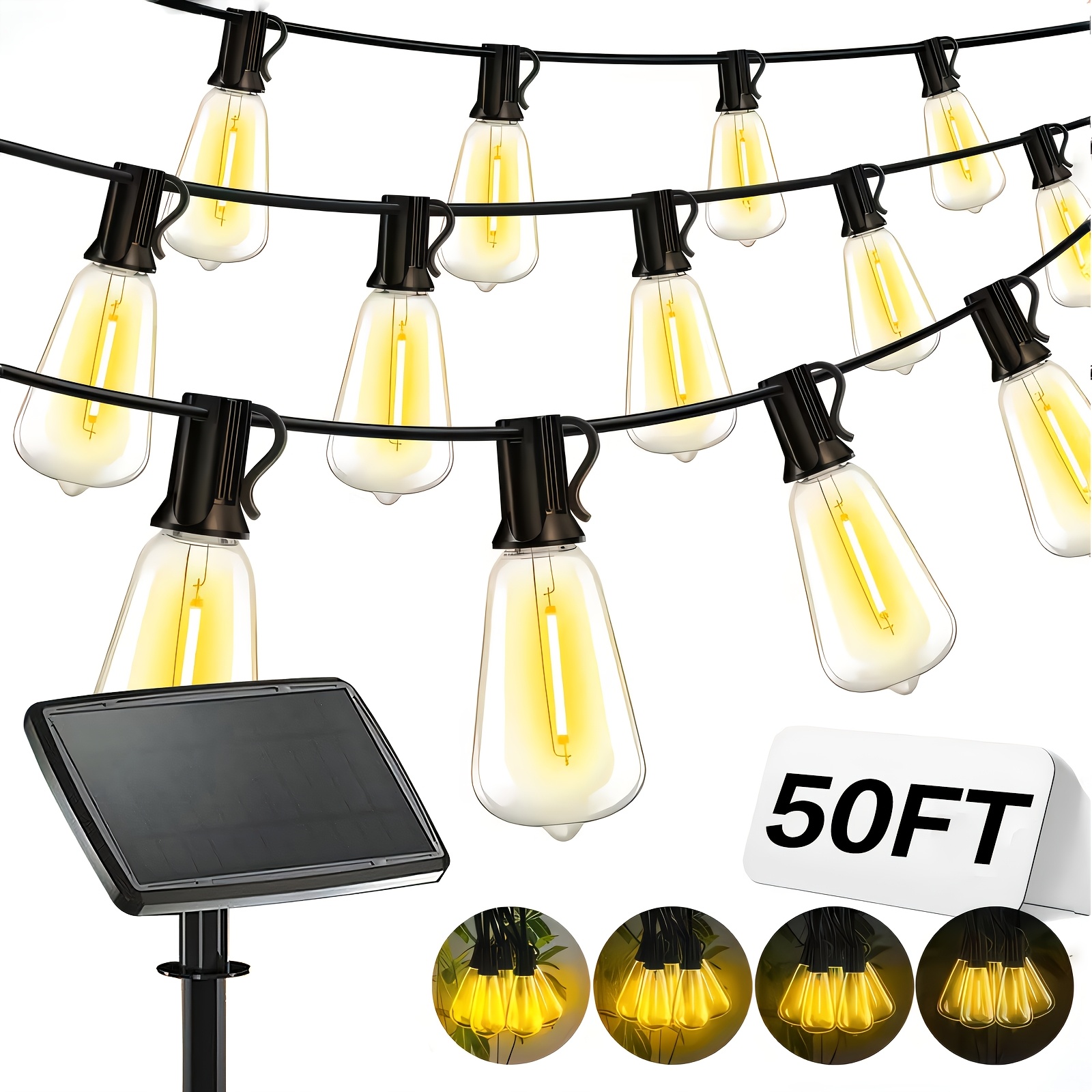 Solar Lights Outdoor, 100ft Pa - Yard Lighting Decor 리뷰 및 가격