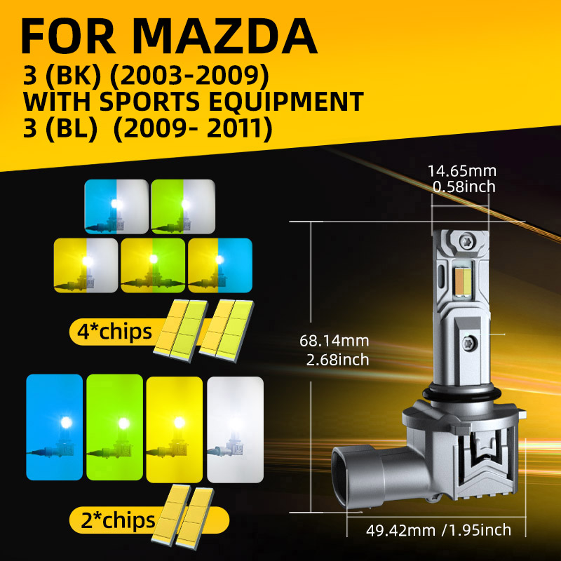 2xCar LED Front Fog Light Lamp - Colour Changing Bulb 리뷰 및 가격