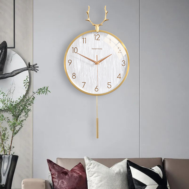 Nordic clock light luxury wall - Lighting Home Decor Wall Clocks 리뷰 및 가격