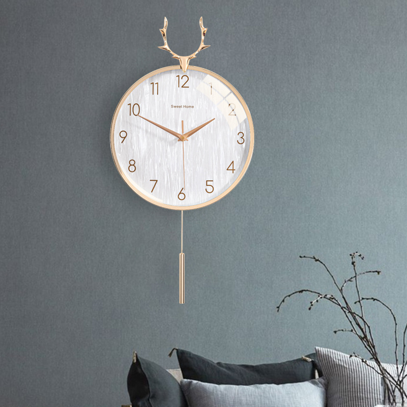 Nordic clock light luxury wall - Lighting Home Decor Wall Clocks 리뷰 및 가격