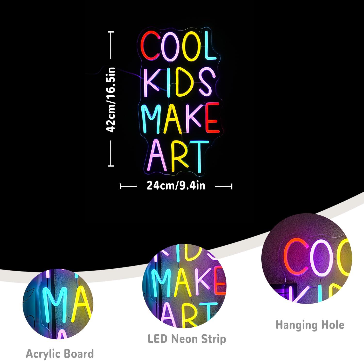 Cool Kids Make Art Neon Sign U - Wall Decor Lighting 리뷰 및 가격