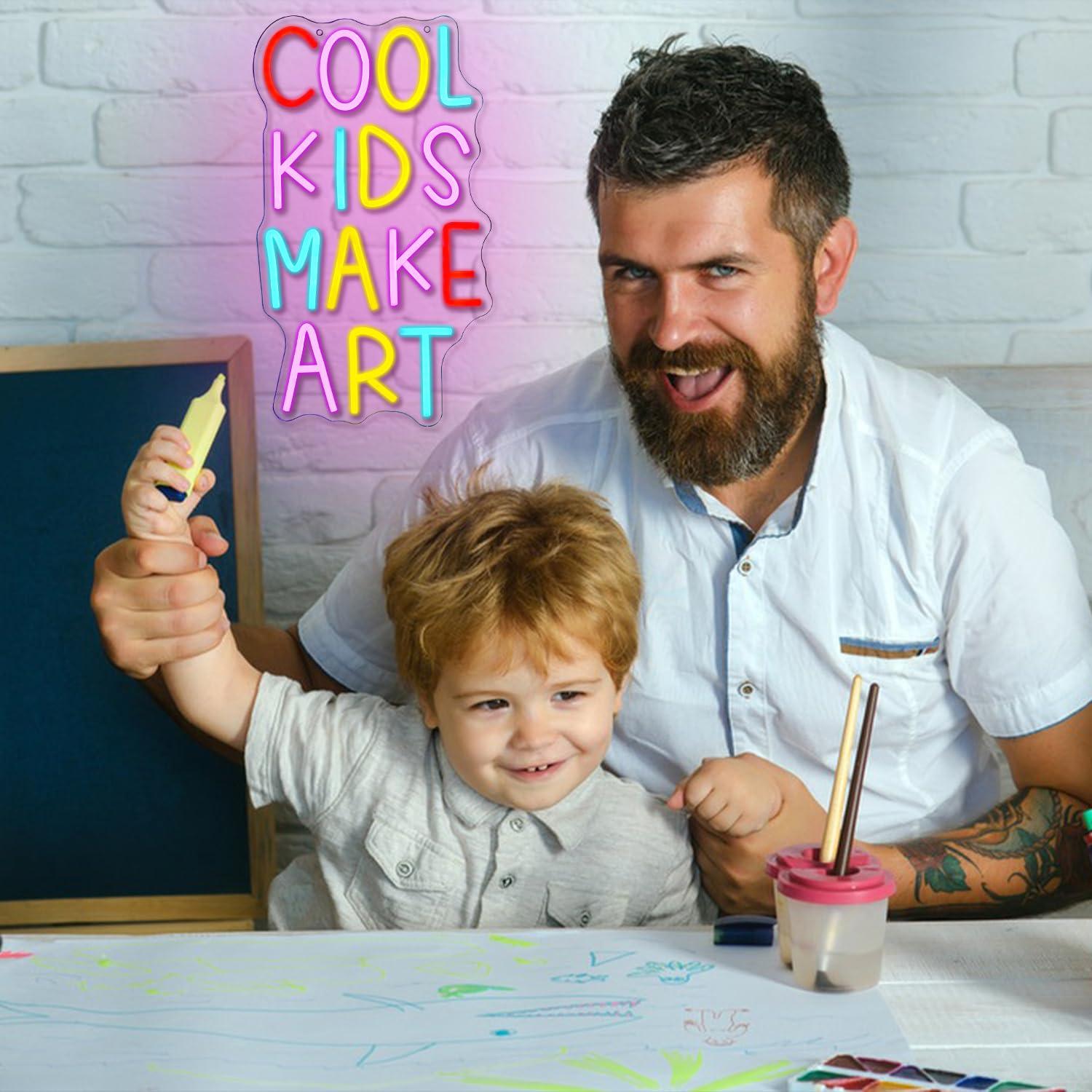 Cool Kids Make Art Neon Sign U - Wall Decor Lighting 리뷰 및 가격