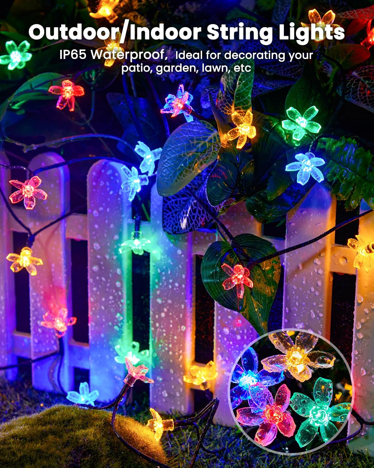 60 LED Flower Solar String Lig - Yard Lighting Decor 리뷰 및 가격