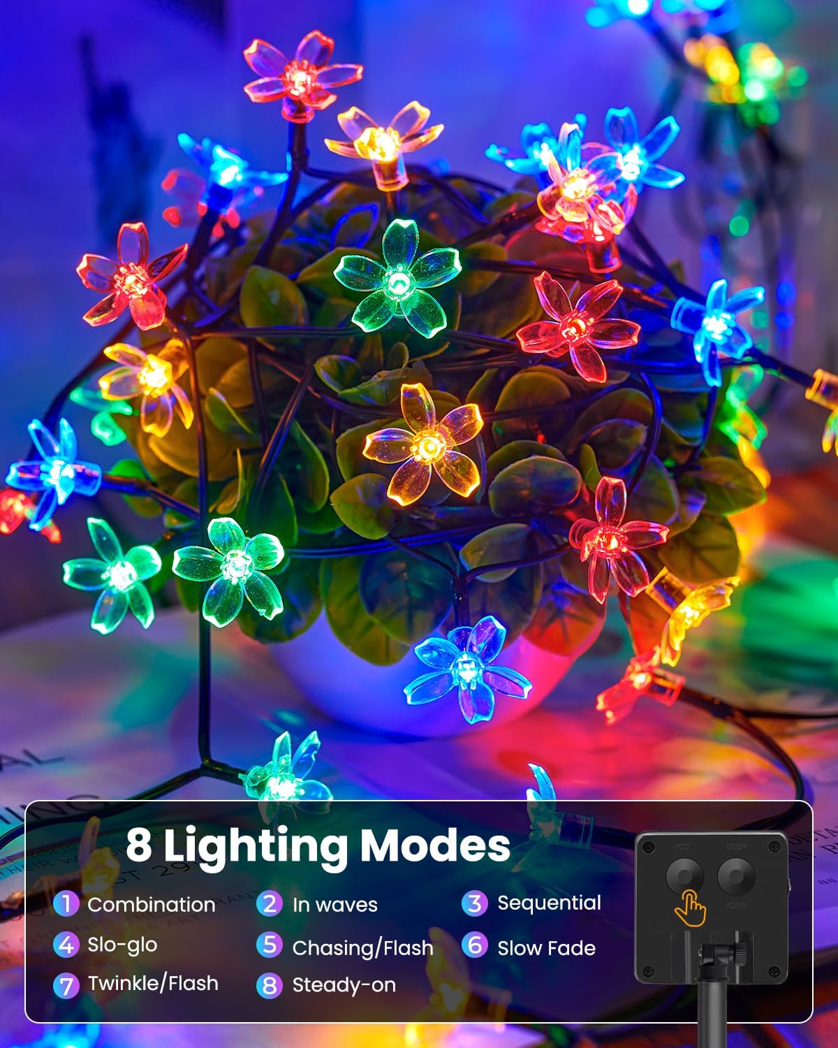 60 LED Flower Solar String Lig - Yard Lighting Decor 리뷰 및 가격