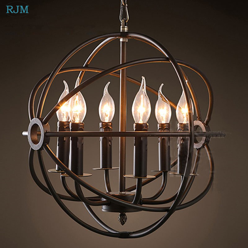 American Industrial Loft Candl - Lzpz Rui Decor Lighting Store 리뷰 및 가격