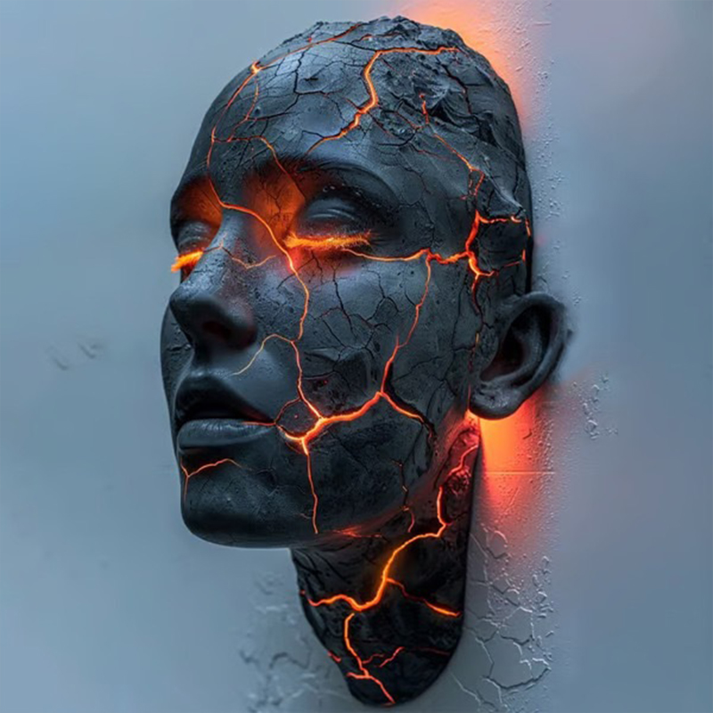 2026 New Resin Cracked Soul Wa - Lighting Interior Decor 리뷰 및 가격