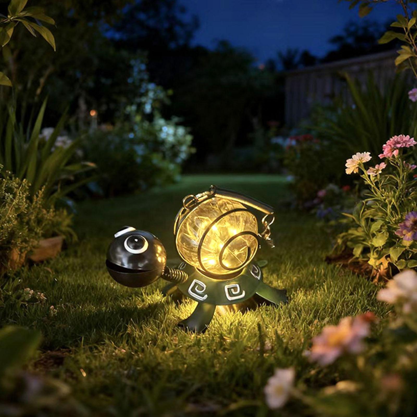 Solar Turtle Garden Statue Wat - Yard Lighting Decor 리뷰 및 가격