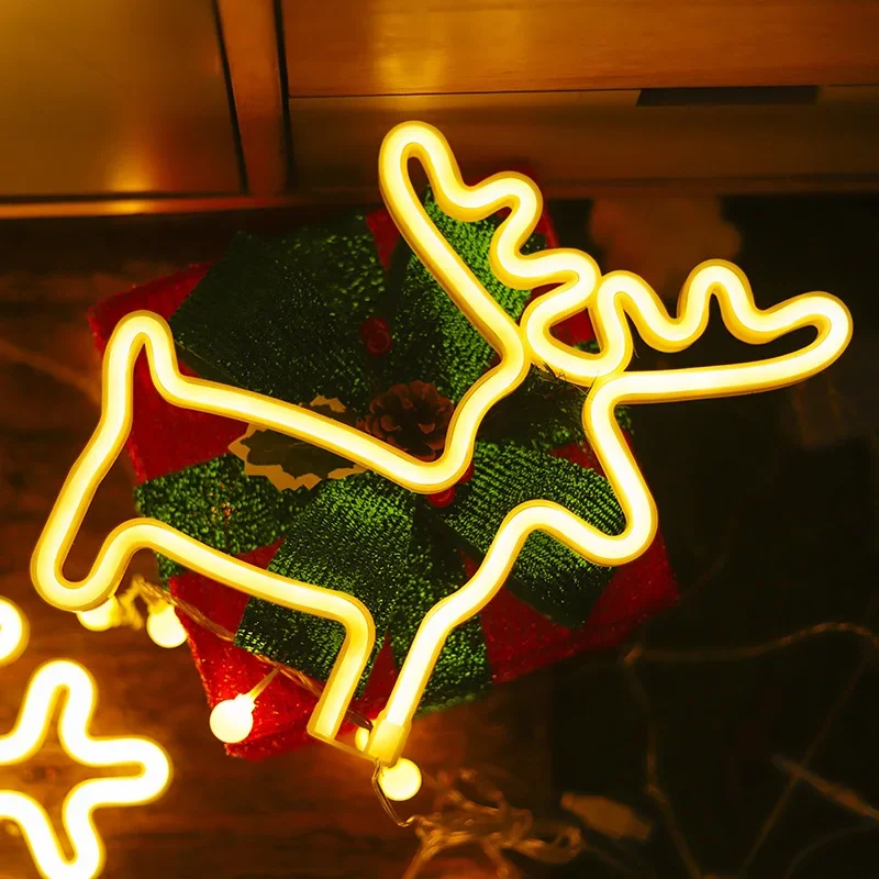 LED Christmas Socks Neon Sign  - Wall Decor Lighting Tree 리뷰 및 가격
