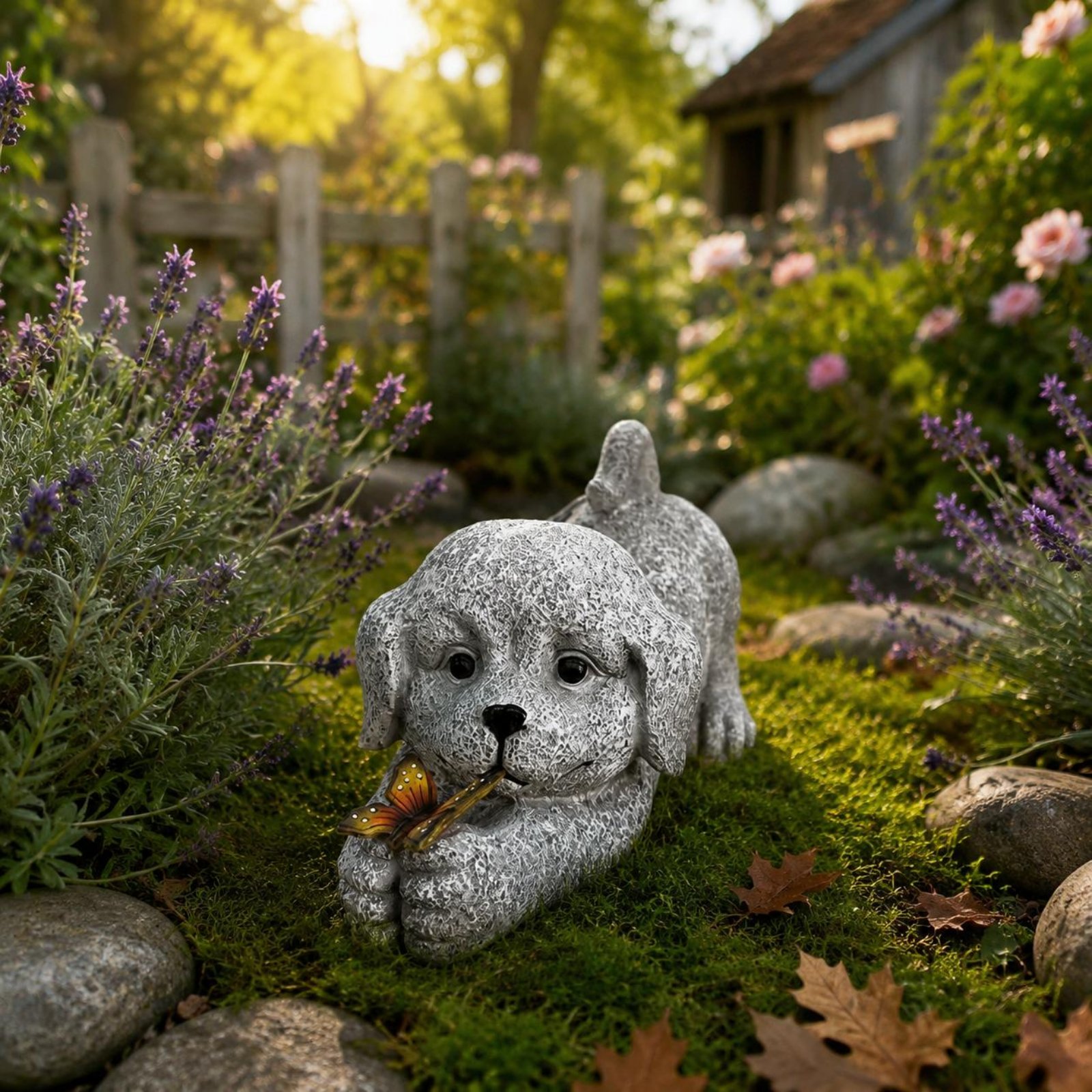 Solar Dog Statue Resin Craft S - Yard Lighting Decor 리뷰 및 가격