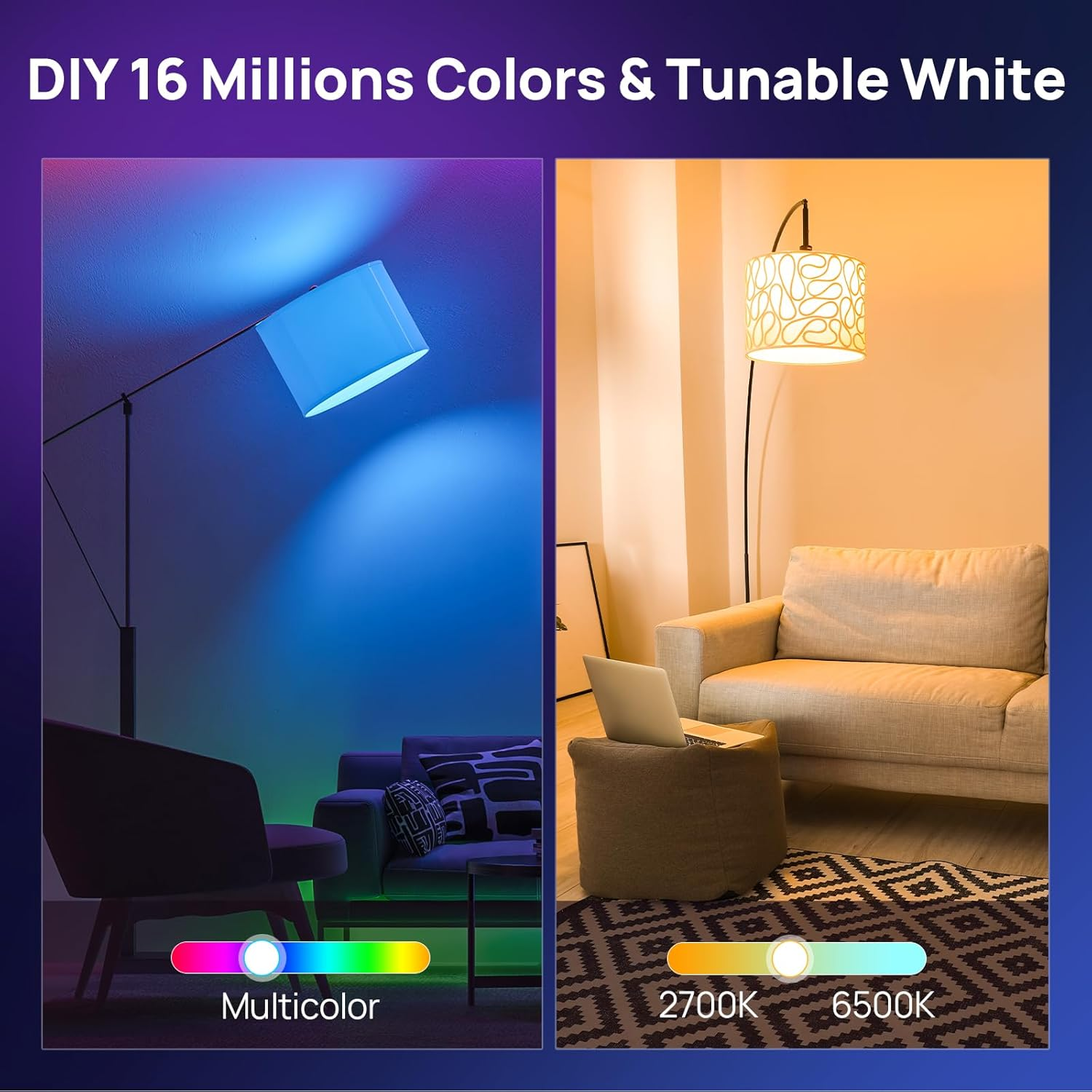 2PCS Smart Light Bulbs TUYA Wi - Colour Changing Bulb 리뷰 및 가격