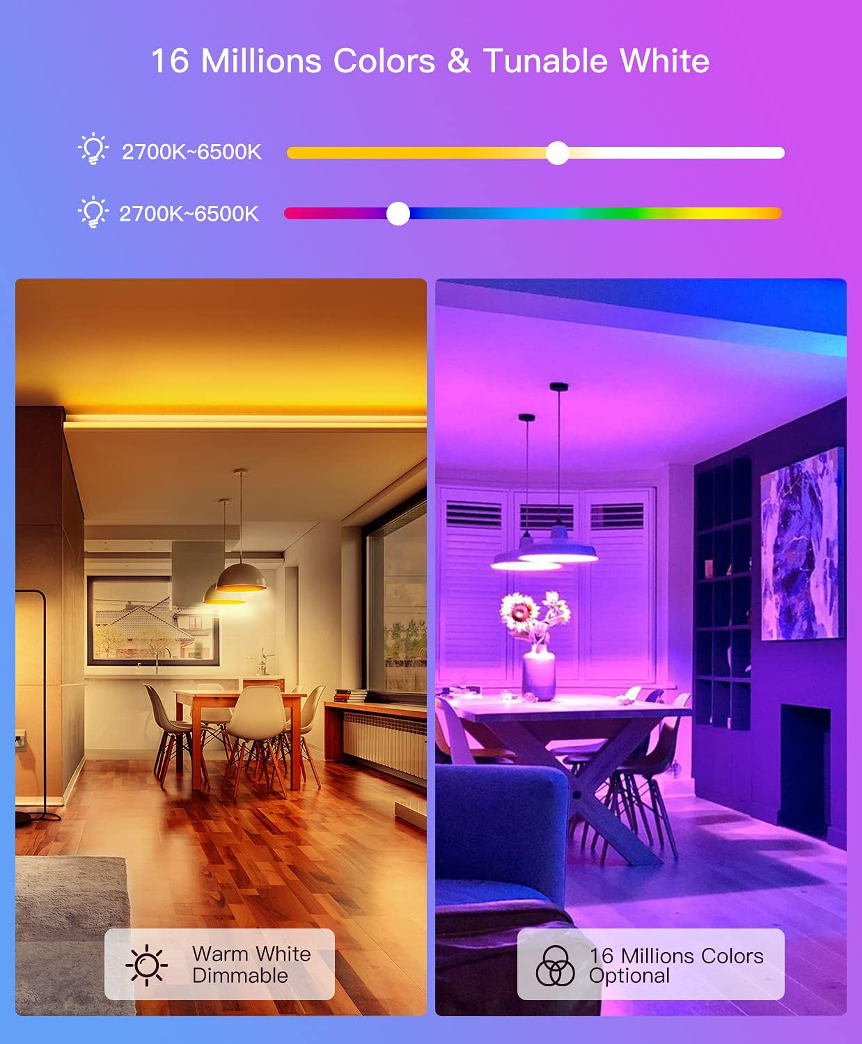 2PCS Smart Light Bulbs TUYA Wi - Colour Changing Bulb 리뷰 및 가격
