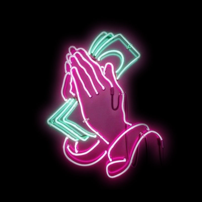 Praying Hands Neon Sign Light  - Outdoor Lighting Decor Ideas 리뷰 및 가격