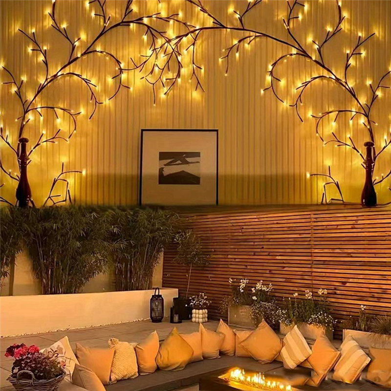 ABMO 72LEDS Bendable Willow Ra - Wall Decor Lighting Tree 리뷰 및 가격
